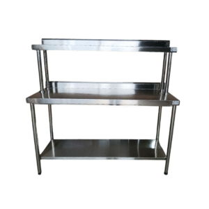 Mesa Lisa com Prateleira Sobreposta