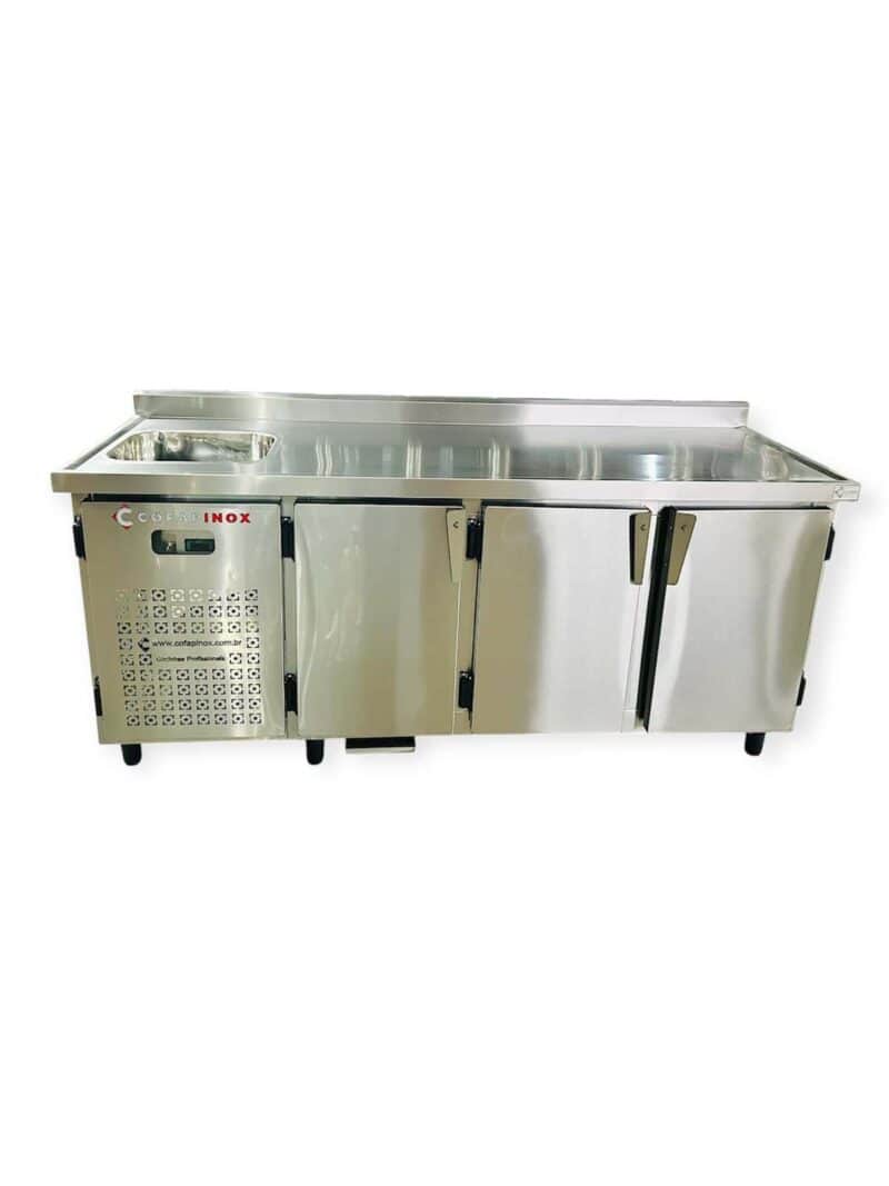 Balcão Refrigerado 3 Portas com Cuba