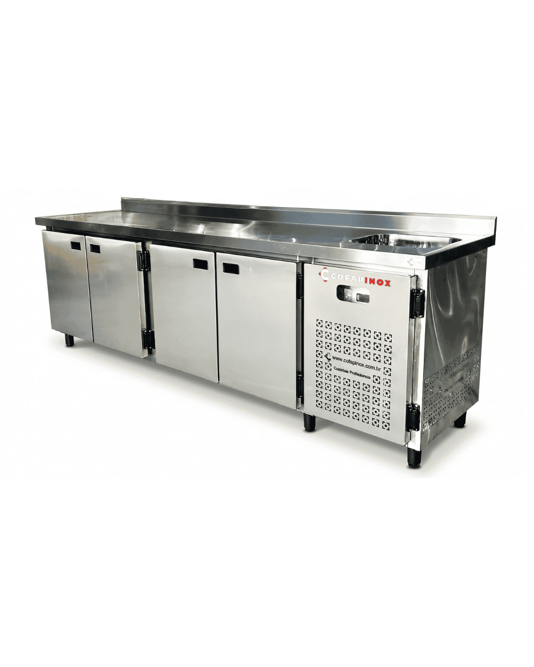 Balcão Refrigerado 4 Portas com Cuba