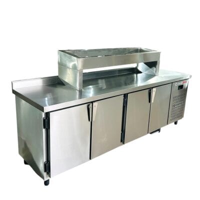 Balcão Condimentadora Refrigerado com 4 Portas