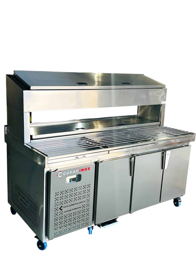 Balcão Condimentadora Refrigerado 3 Portas