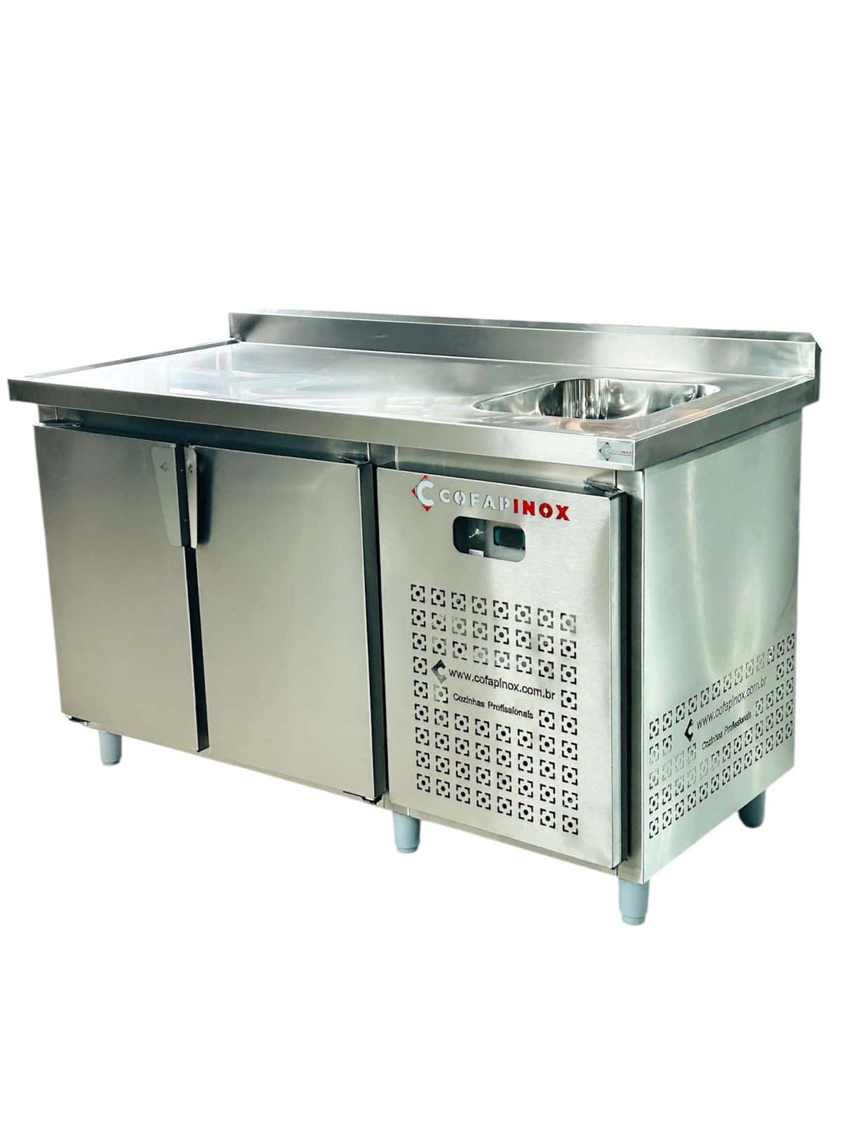 Balcão Refrigerado 2 Portas com Cuba